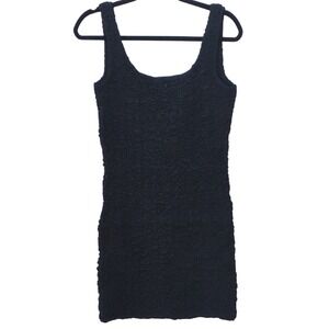 Cotton On Black Bodycon Dress Tank Top Sleeveless Mini Dress NEW